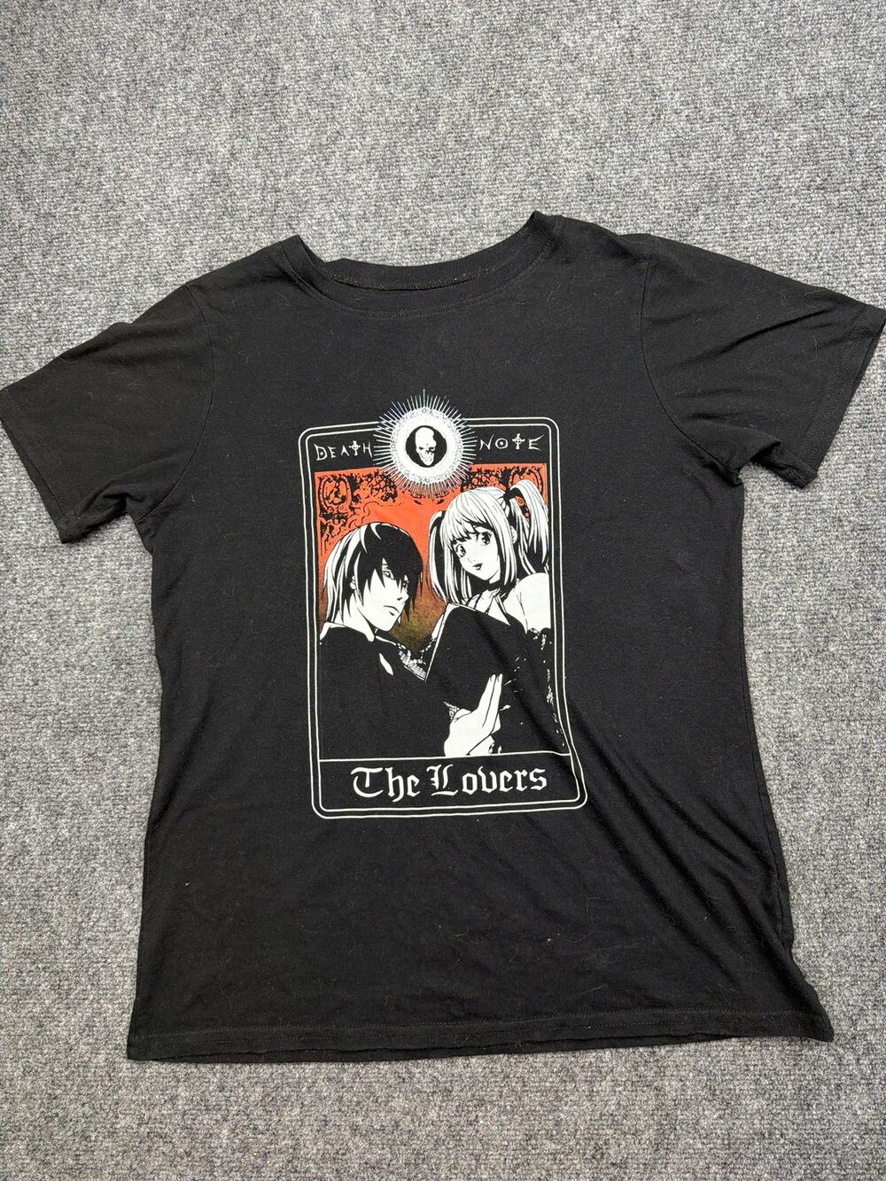 Death Note The Lovers Black T-Shirt Size Small